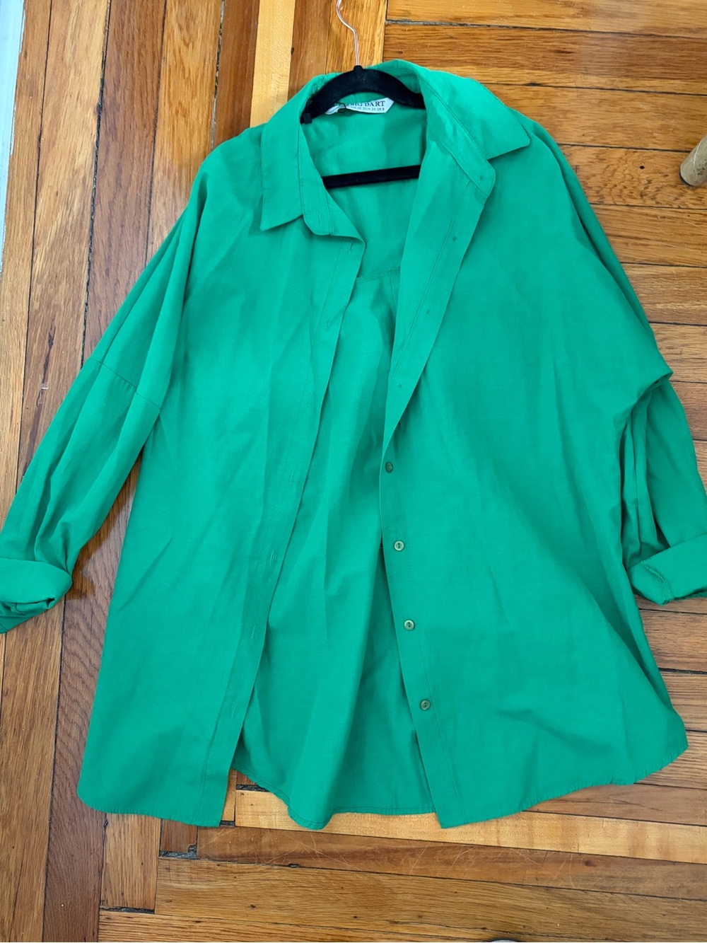 Bright Green Button-Up Shirt